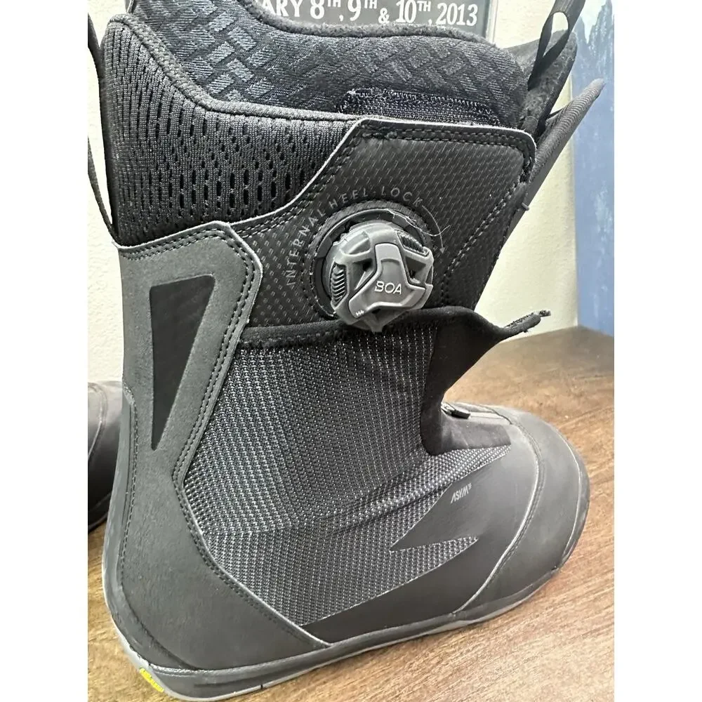 Nidecker Index Dual BOA Snowboard Boots Black - Used 2-3 Days Never Heat Molded